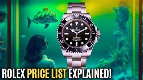 rolex price list us|what does a rolex cost.